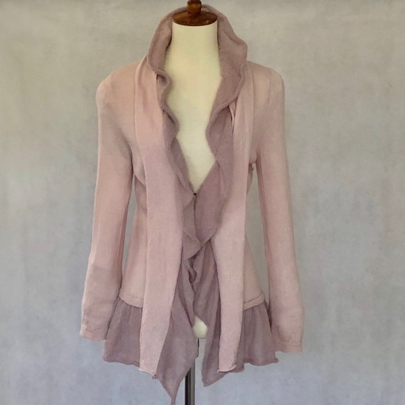 Anthropologie Sweaters - Anthropologie Canary Wool Blend Ruffle Cardigan